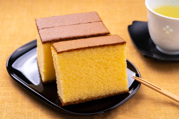 gâteau d'origine espagnole le Kasutera servi au Japon